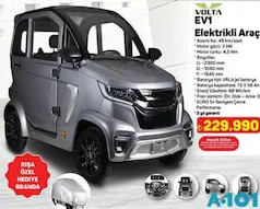 VOLTA EV1 ELEKTRİKLİ ARAÇ ARABA fiyat ve kampanya bilgisi
